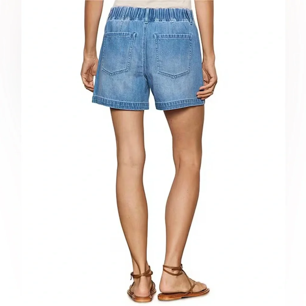 Sanctuary Idyll Light Blue Denim Drawstring Shorts size Medium